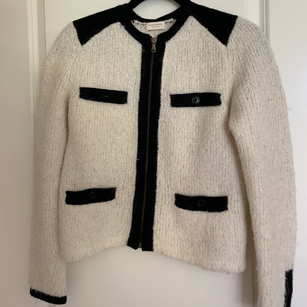 Club Monaco white sweater size s